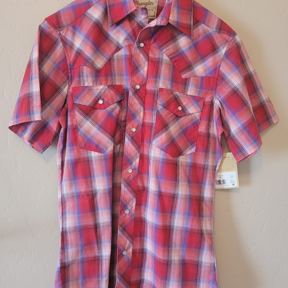 Mens wrangler pearl snap